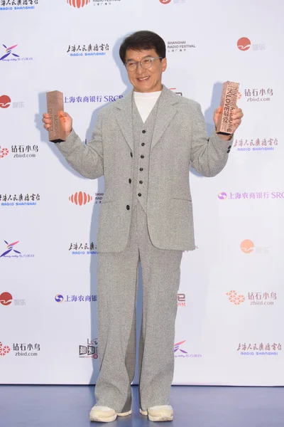 Hong Kong Kung Süperstar Jackie Chan Ödüllerini Ile 2018 Aşk — Stok fotoğraf