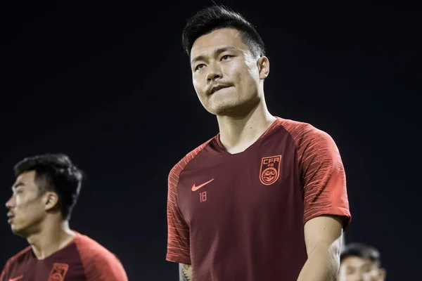 Gao Lin Dari Tim Nasional Sepak Bola Pria Tiongkok Mengambil — Stok Foto