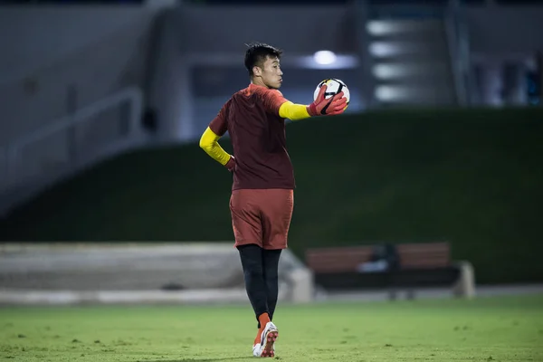Joueur Équipe Nationale Chinoise Football Masculin Participe Une Séance Entraînement — Photo
