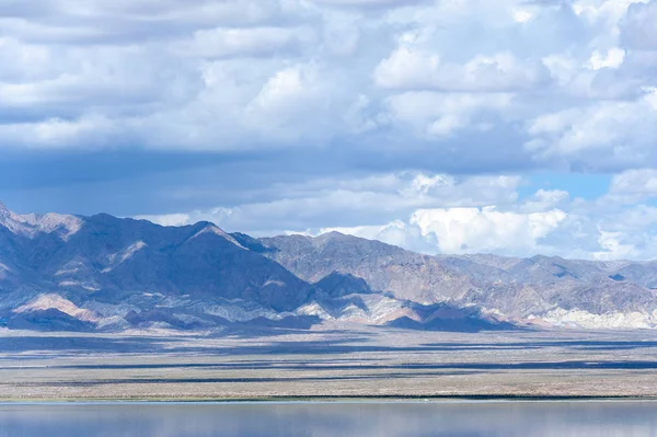 Paisagem Lago Salgado Xiao Qaidam Haixi Mongol Prefeitura Autônoma Tibetana — Fotografia de Stock