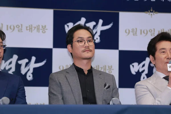 Der Südkoreanische Schauspieler Kim Sung Kyun Nimmt Einer Pressekonferenz Zum — Stockfoto