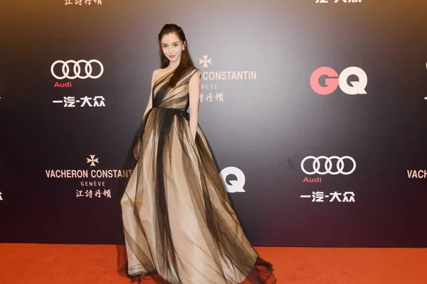 Actriz Hong Kong Angelababy Llega Alfombra Roja Para Ceremonia Entrega — Foto de Stock