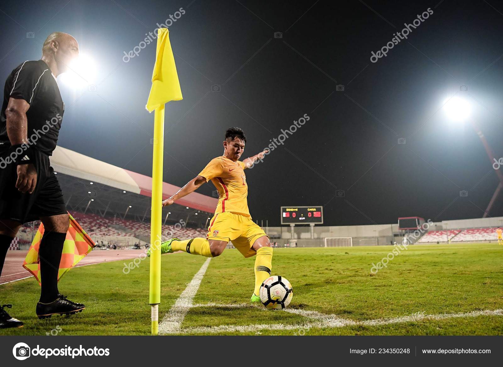 Hanchao Chinese National Men's Football Team Plays Corner Kick Bahrain – Stock  Editorial Photo © ChinaImages #234350248