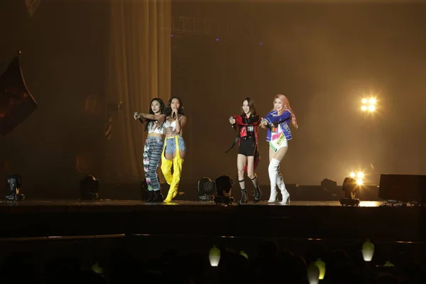대한민국 Mamamoo의 2018 2018 Mamamoo 콘서트 그들의 콘서트에서 — 스톡 사진