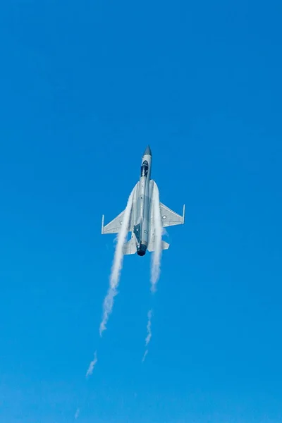Avión Combate Thunder Xiaolong Fierce Dragon Fuerza Aérea Paquistaní Realiza — Foto de Stock