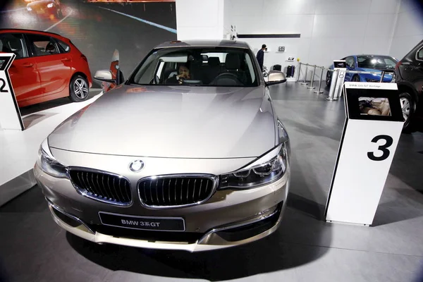 Bmw Series Display Automobile Exhibition Jinan City East China Shandong — Stock fotografie