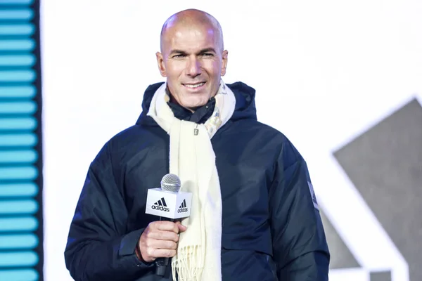 Superstar Dan Pelatih Sepak Bola Prancis Zinedine Zidane Menghadiri Acara — Stok Foto