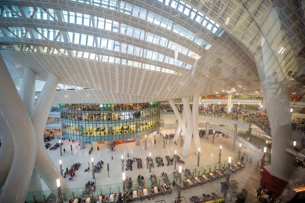 Vista Interior Estação Ferroviária West Kowloon Ligação Ferroviária Guangzhou Shenzhen — Fotografia de Stock