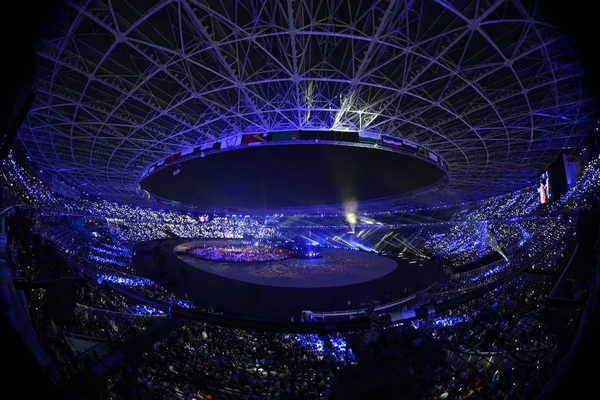 Vista Ceremonia Clausura Los Juegos Asiáticos 2018 Oficialmente Conocidos Como — Foto de Stock