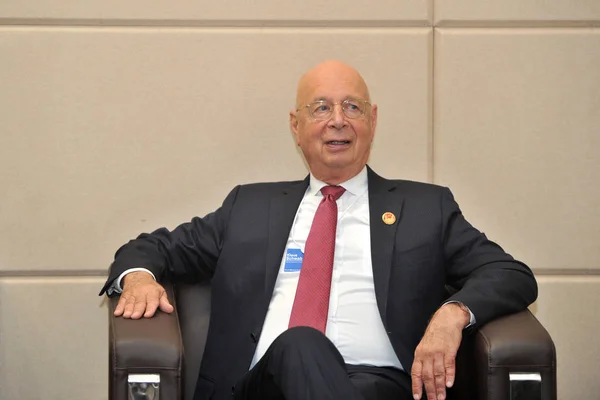 Klaus Schwab Kurucusu Yönetim Kurulu Başkanı Dünya Ekonomik Forumu Dünya — Stok fotoğraf