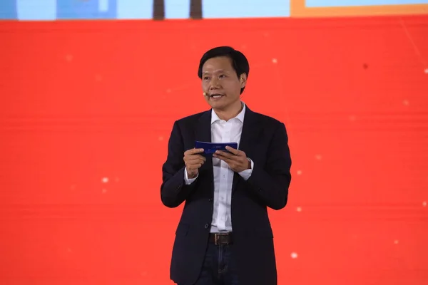 Lei Jun Presidente Ceo Xiaomi Technology Presidente Kingsoft Corp Presenta —  Fotos de Stock