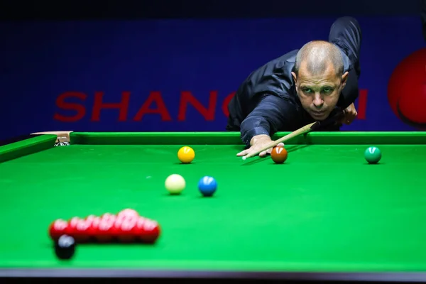 Barry Hawkins Van Engeland Speelt Een Schot Van Mark Williams — Stockfoto