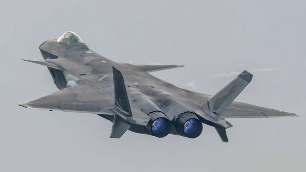 Stealth Fighter Jet Chinese People Liberation Army Pla Air Force — 图库照片