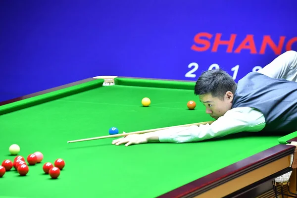 Ding Junhui Chine Affronte Mark Selby Angleterre Quart Finale Lors — Photo