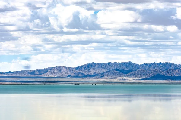 Paisaje Del Lago Salado Xiao Qaidam Haixi Mongol Prefectura Autónoma —  Fotos de Stock