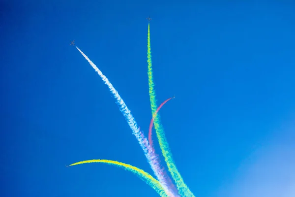 10A Fighter Jets August 1St Bayi Aerobatics Team Chinese Pla — Stock Photo, Image