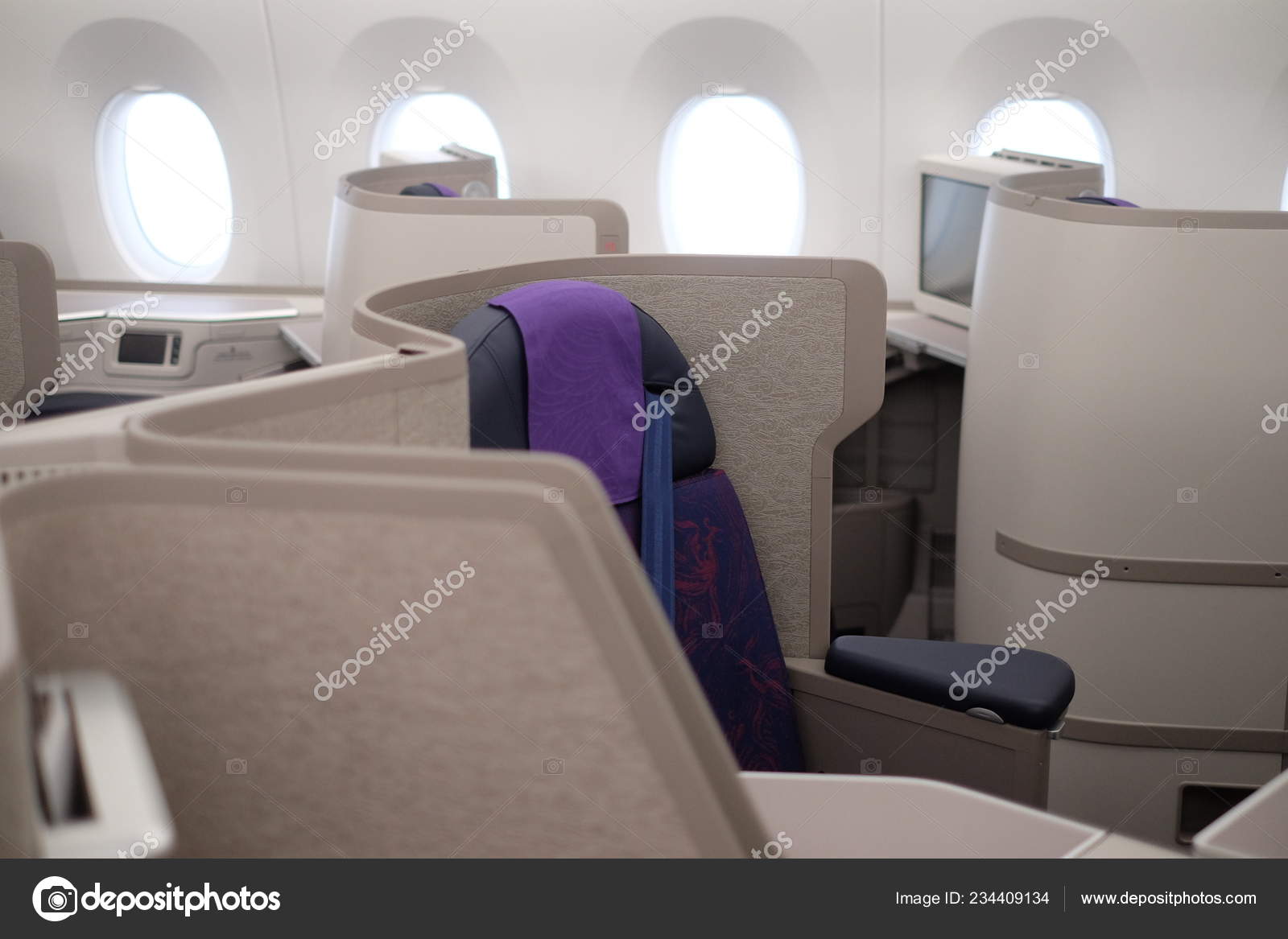 Interior View All New Business Class First Airbus A350 900