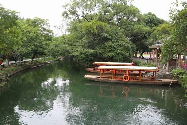 Blick Auf Den Lingqu Kanal Eines Der Ältesten Künstlichen Bewässerungs — Stockfoto