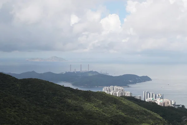 Wolken Viktoria Hafen Hongkong China Juli 2018 — Stockfoto