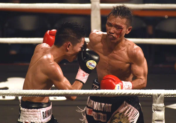 Raymond Poon Kai Ching Hong Kong Esquerda Compete Contra Ryo — Fotografia de Stock