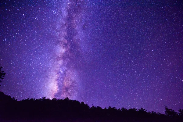 Краєвид Зоряне Небо Над Лунцюань Гора Місті Lishui Схід Китаю — стокове фото