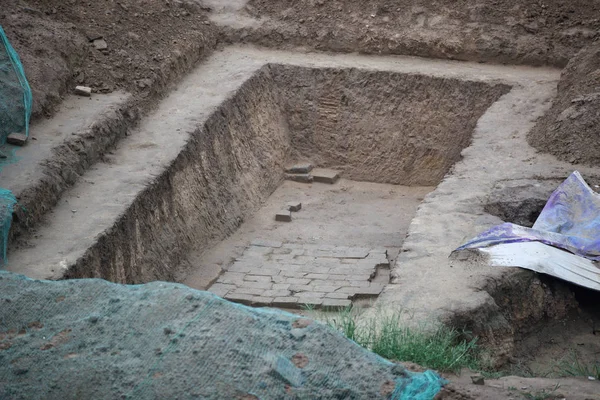 Vista Los Antiguos Cúmulos Tumbas Que Datan Dinastía Qing 1636 — Foto de Stock