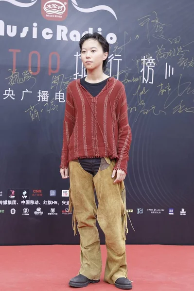 Chinese Singer Songwriter Dou Jingtong Also Known Leah Dou Poses — Stock Photo, Image