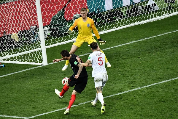 2018 Fifa 월드컵 모스크바 러시아 2018 그들의 준결승 경기의 여분의 — 스톡 사진