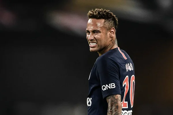 Neymar Paris Saint Germain Reacts Trophee Des Champions 2018 Monaco — стоковое фото