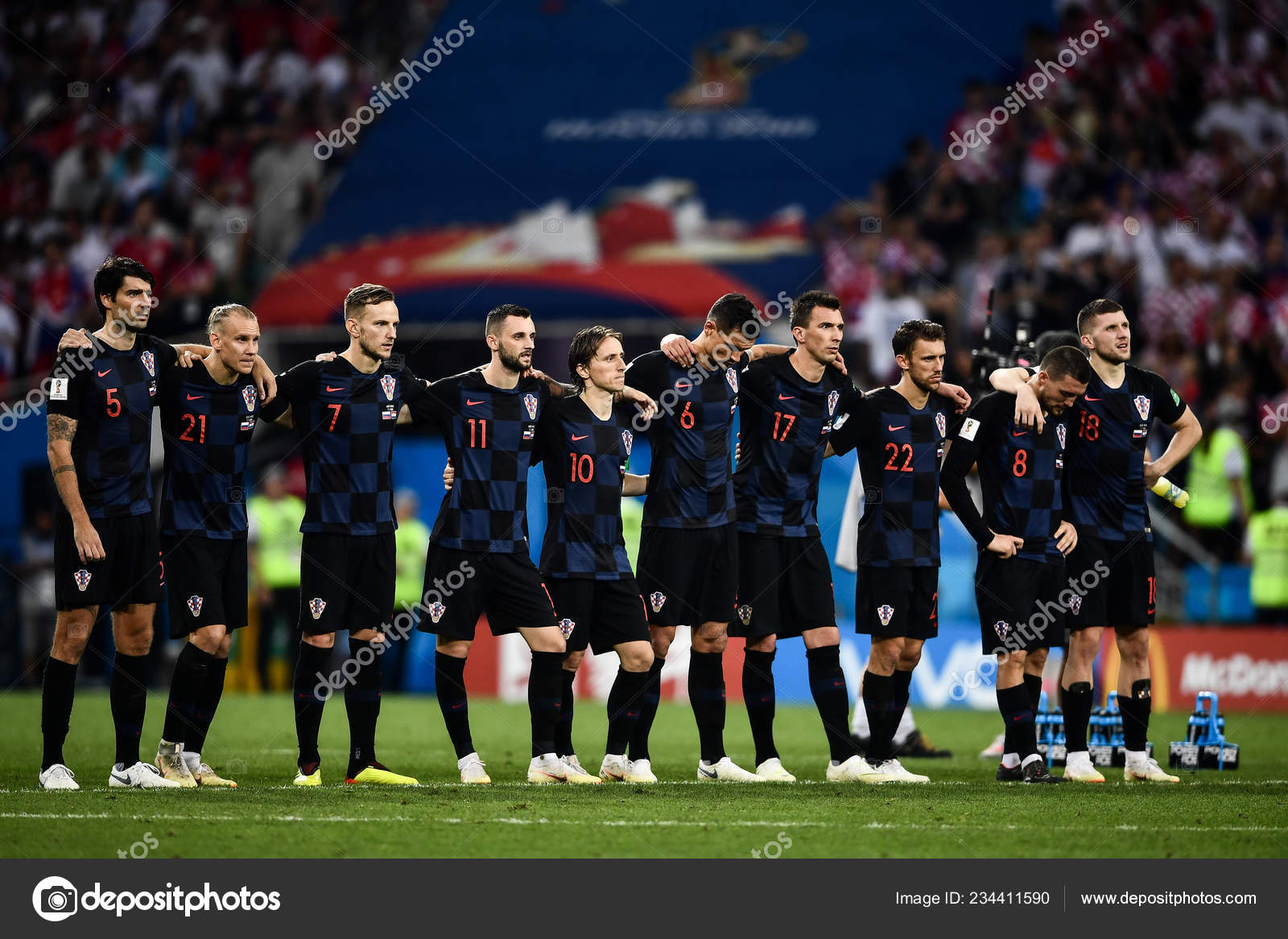 Croatia Fifa World Cup 2018 Full Match Players Croatia Celebrate