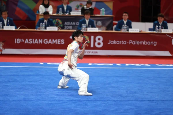 Sakamoto Ren Japan Voltea Final Los Juegos Masculinos Changquan Wushu —  Fotos de Stock