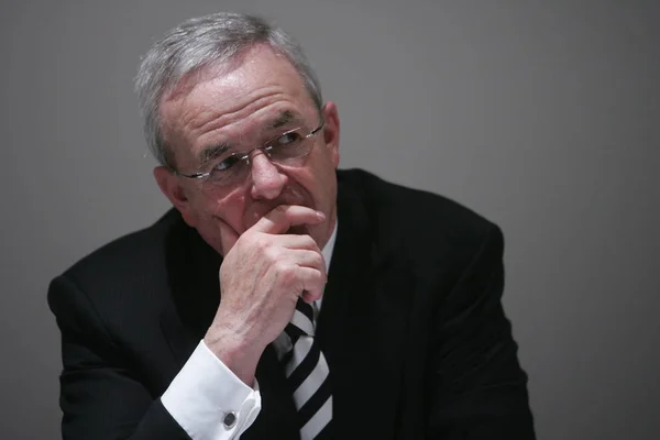 Martin Winterkorn Entonces Ceo Volkswagen Asiste 13ª Exposición Internacional Industria — Foto de Stock