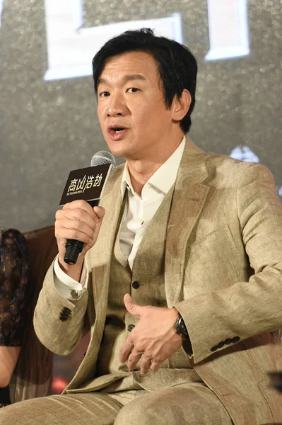 Singaporese Acteur Kin Han Woont Een Persconferentie Voor Nieuwe Film — Stockfoto