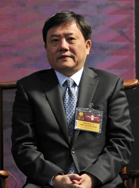 Jianrong Były Przewodniczący Władze Portu Lotniczego Shanghai Uczęszcza Ceremonii Otwarcia — Zdjęcie stockowe