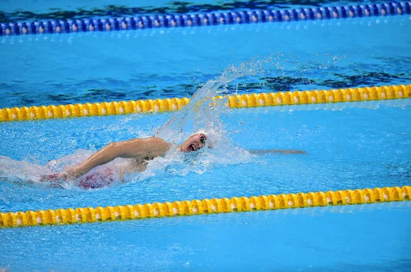 Sun Yang Kina Tävlar Herrarnas 200M Frisim Sista 2018 Asian — Stockfoto