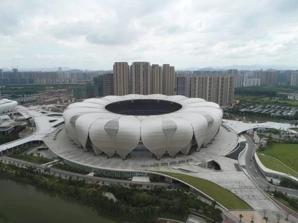 Flygfoto Över Huvudstadion För Hangzhou Olympic Sports Center Som Liknar — Stockfoto