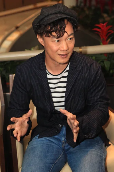 香港歌手陈爱生出席2018年8月3日在中国香港举行的环球音乐仪式 — 图库照片