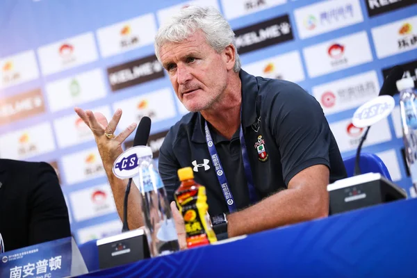 Primo Team Manager Mark Hughes Del Southampton Partecipa Una Conferenza — Foto Stock