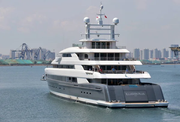 Ilusão Pride Mega Yachts Maior Megayacht Construído China Retratado Antes — Fotografia de Stock