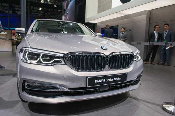 Bmw Série Sedan Está Exibição Durante 15Th Beijing International Automotive — Fotografia de Stock