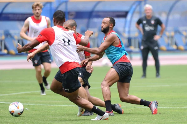 Spelers Van Southampton Deelnemen Aan Een Training Voor Een Vriendschappelijke — Stockfoto