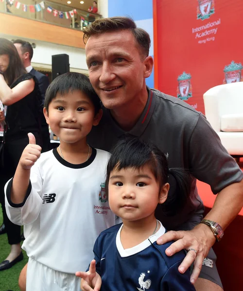 Calciatore Ceco Vladimir Smicer Partecipa Alla Cerimonia Apertura Della Liverpool — Foto Stock