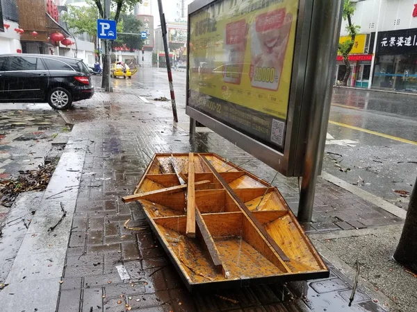 Çin Güneydoğusundaki Fujian Eyaletinin Lianjiang Eyaletinde Yılın Sekizinci Tayfunu Olan — Stok fotoğraf