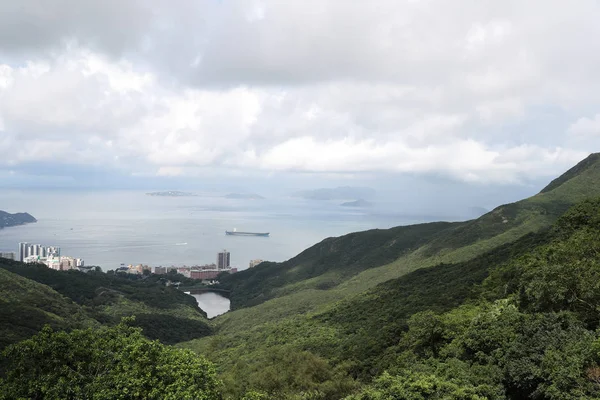 Nubes Aparecen Puerto Victoria Hong Kong China Julio 2018 — Foto de Stock