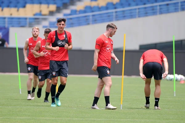 Joueurs Southampton Prendre Part Une Séance Entraînement Avant Match Amical — Photo