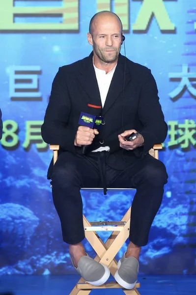 Acteur Anglais Jason Statham Assiste Une Première Pour Nouveau Film — Photo