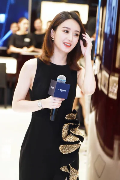 Chinese Actress Zanilia Zhao Zhao Liying Attends Promotional Event Longines — Stock Photo, Image