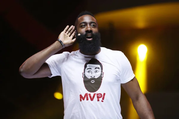 Star Nba James Harden Houston Rockets Partecipa Evento Promozionale Shagnhai — Foto Stock