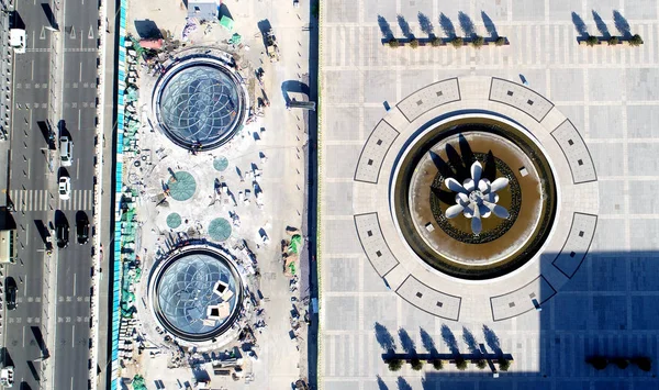 Lotus Flower Shaped Dormant Windows Installed Jinan Railway Station Nan — Stock Photo, Image