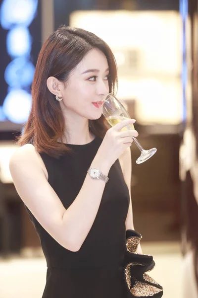 Kinesisk Skådespelerska Zanilia Zhao Eller Zhao Liying Deltar Ett Evenemang — Stockfoto